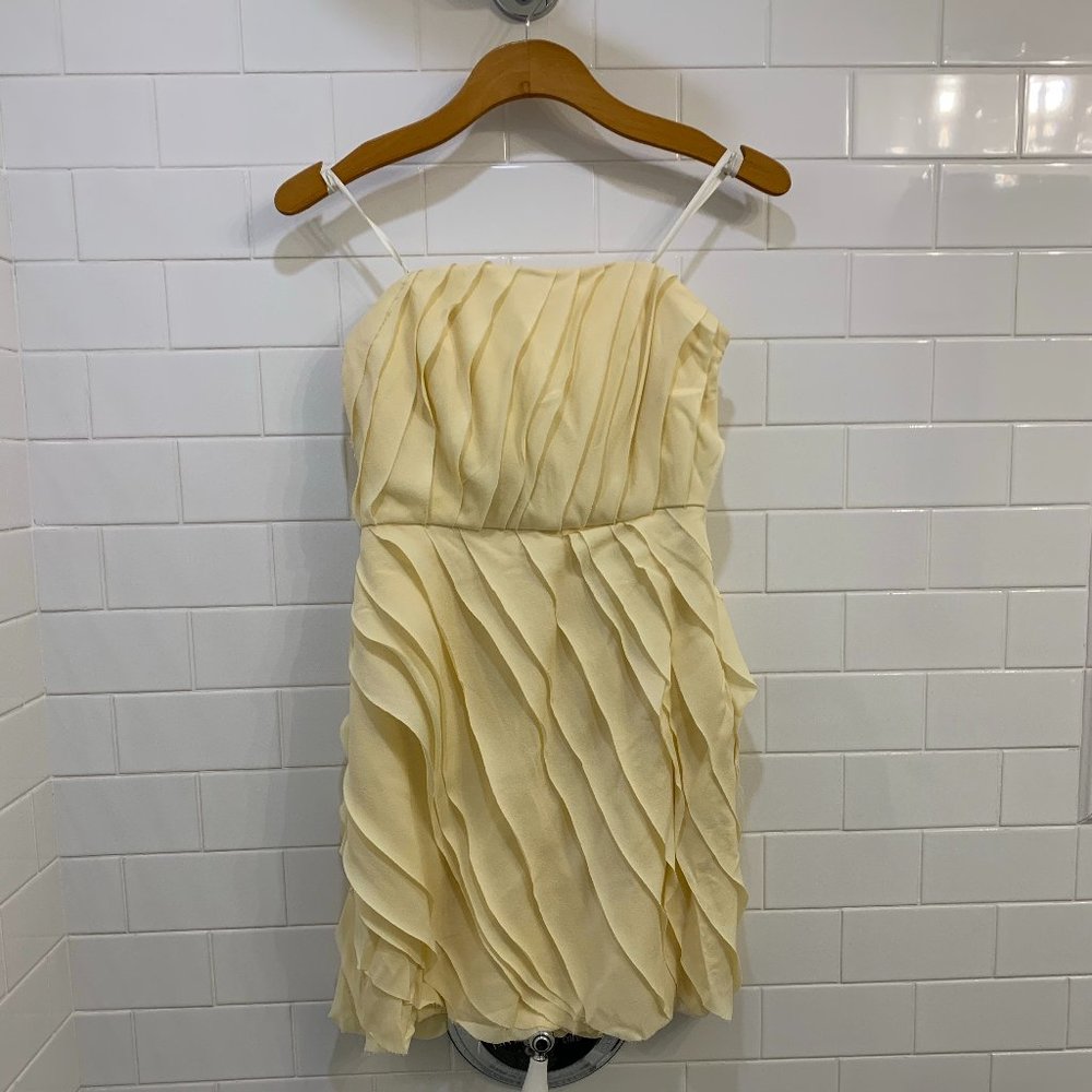 Adam by Adam Lippes Canary Yellow Ruffle Dress
